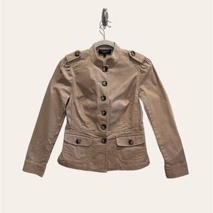 TALBOTS Khaki Fitted Jacket - Size 2